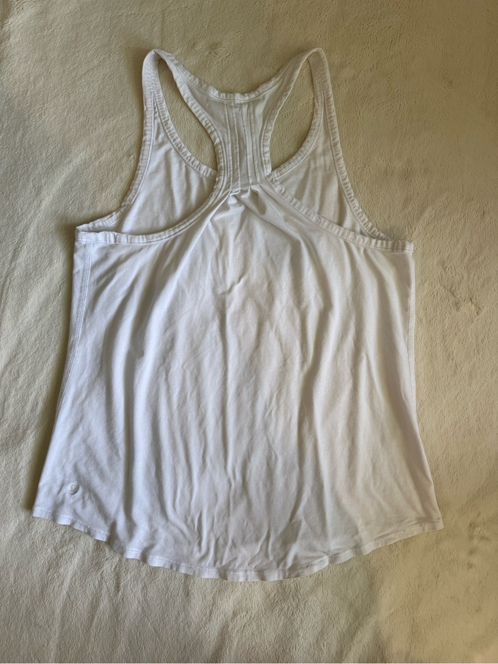 Lululemon White Racerback Tank - Picture 2 of 3